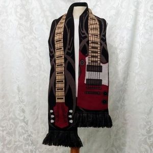Red Electric Guitar Scarf